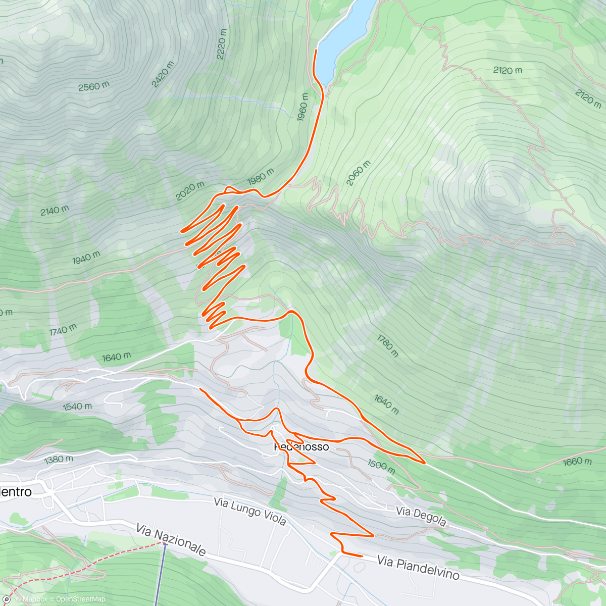 Map of the activity, Torri di Fraele