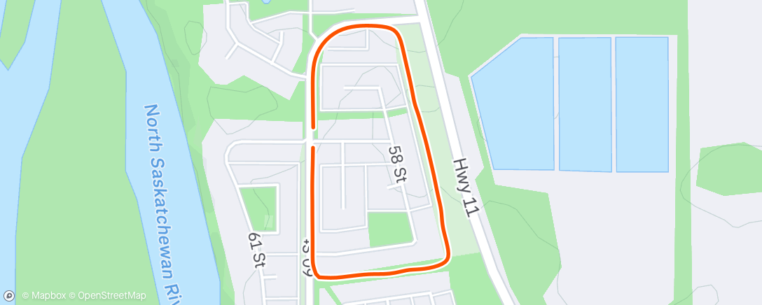 Map of the activity, Afternoon Walk