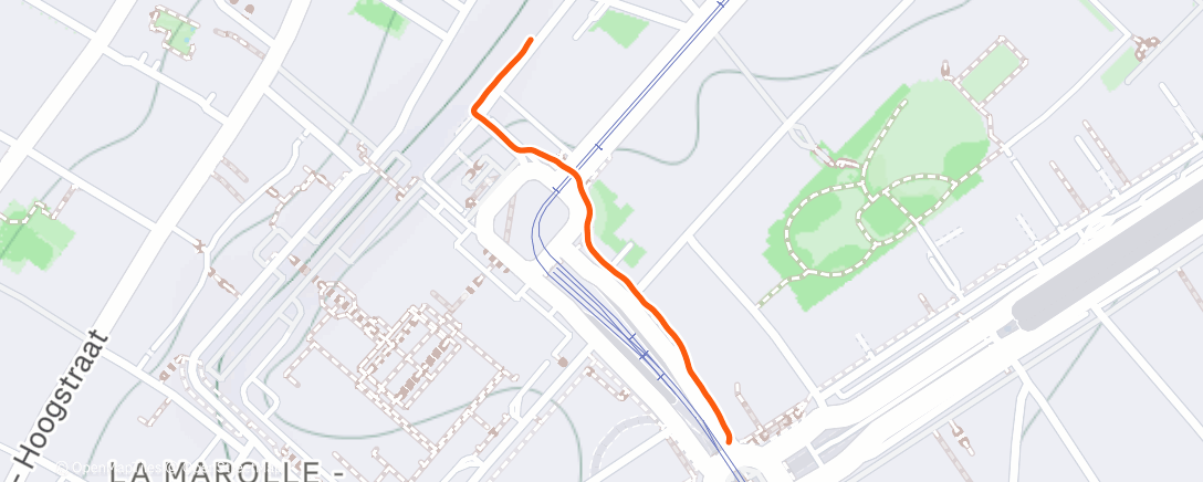 Map of the activity, Marche matinale