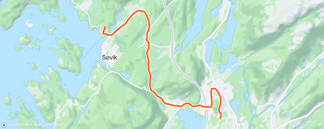 Mapa de la actividad (Økt 2: Rolig jogg)