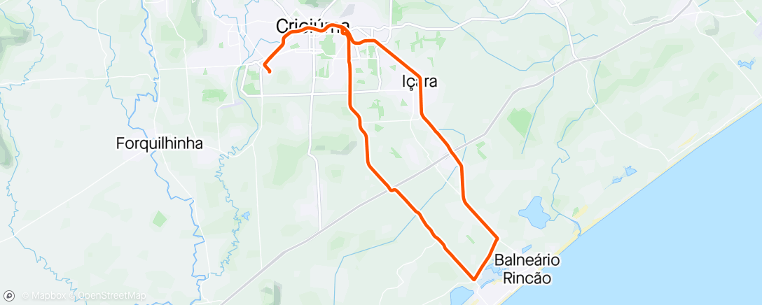 Map of the activity, Giro até o Rincão