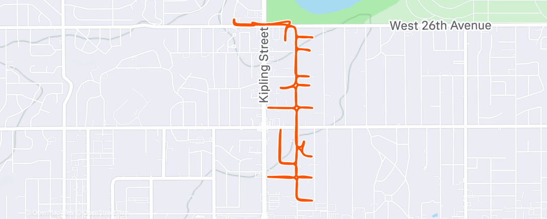 Map of the activity, I was promised a burrito…