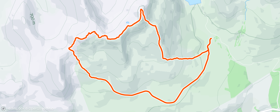 Map of the activity, Tarmachan ridge