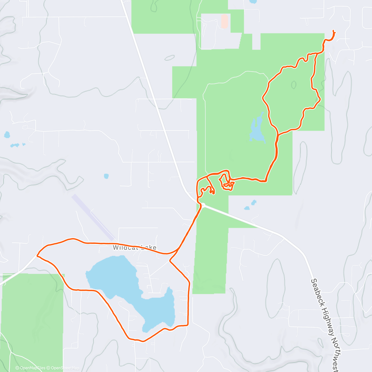 Map of the activity, Morning Trail Run