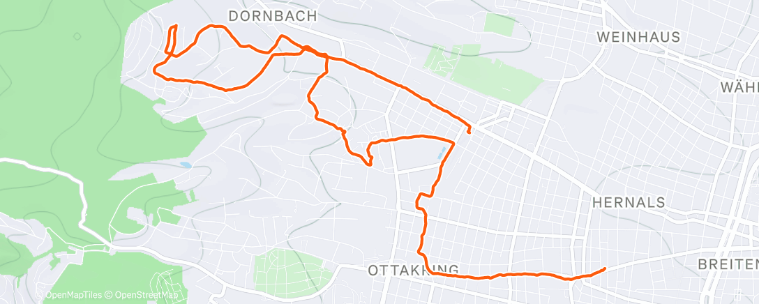 Map of the activity, Mittagspaziergang