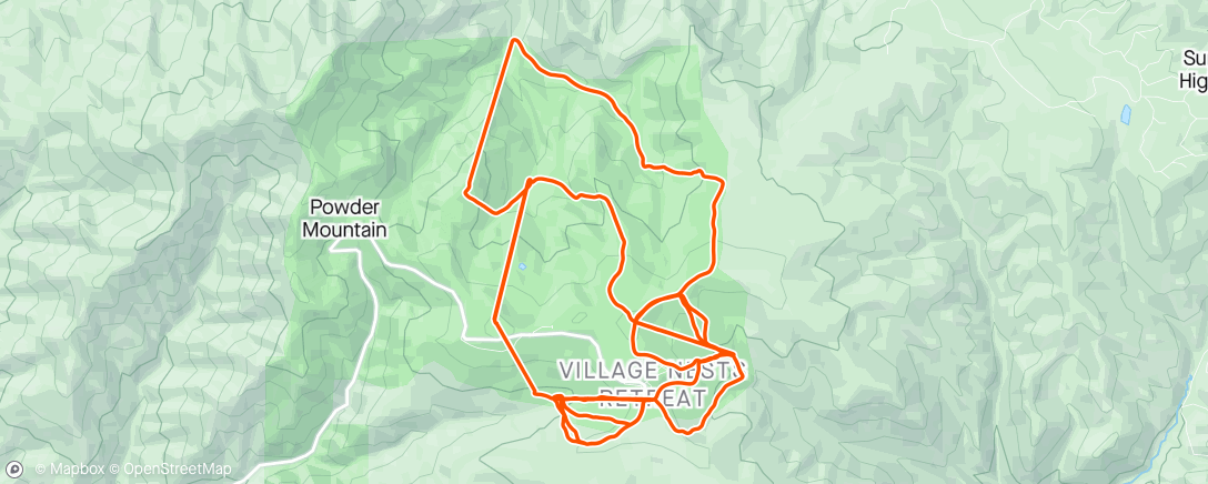 Map of the activity, POW day at PowMow