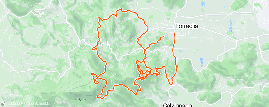 Map of the activity, Sessione di e-mountain biking pomeridiana