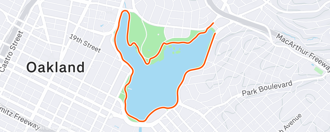 Map of the activity, Double stroll w/ PHS crew