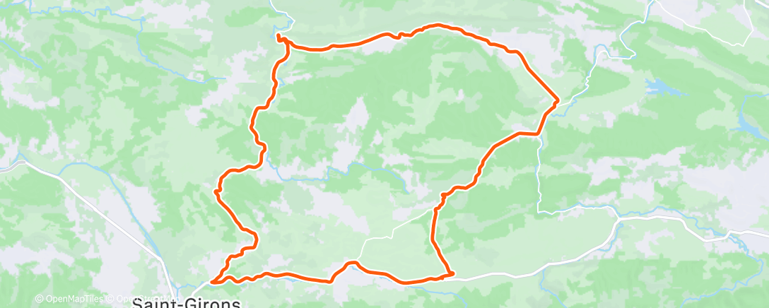 Карта физической активности (Sortie vélo dans l'après-midi)