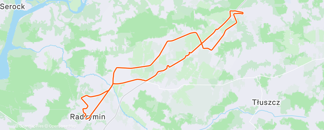 Map of the activity, Afternoon Ride
