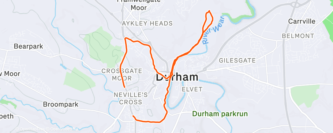 Карта физической активности (Afternoon Run)