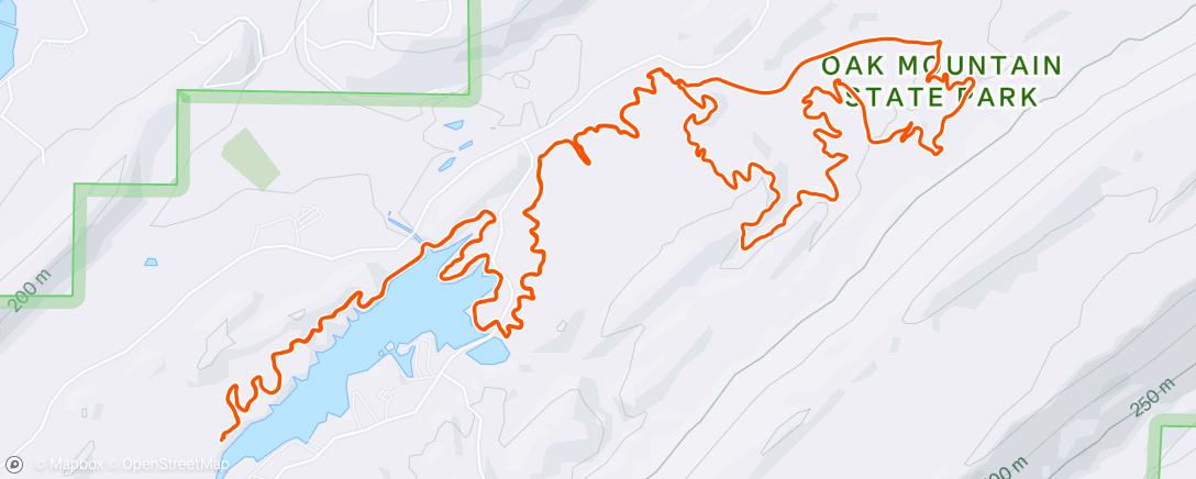 Map of the activity, Afternoon Mountain Bike Ride