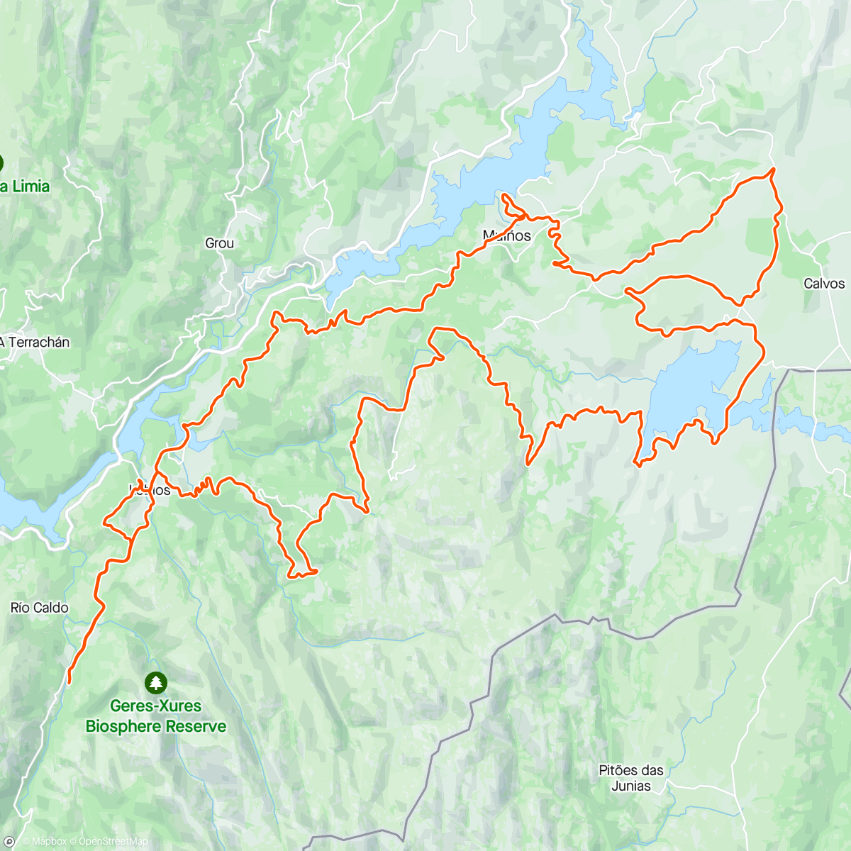 Map of the activity, Ourense Strade Termal