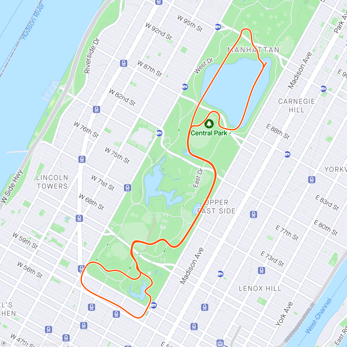 Map of the activity, Zwift - Sweet Spot 20min in New York