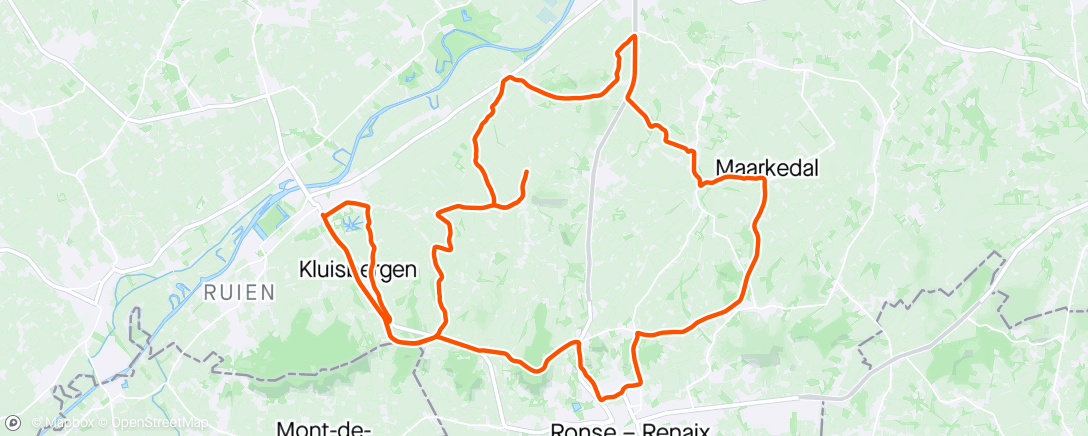 Map of the activity, Recon Tour of Flanders