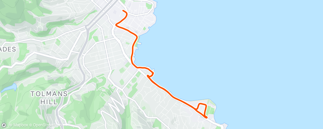 Map of the activity, Morning Run