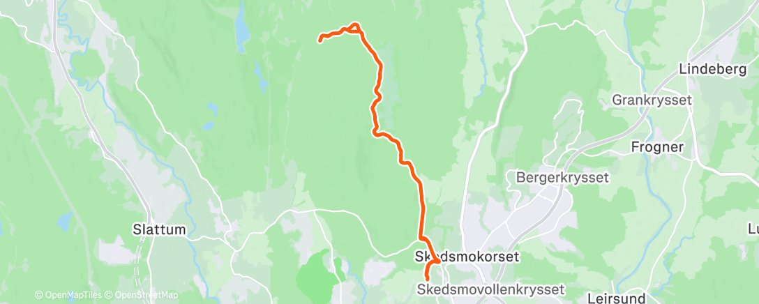 Map of the activity, Morning Walk