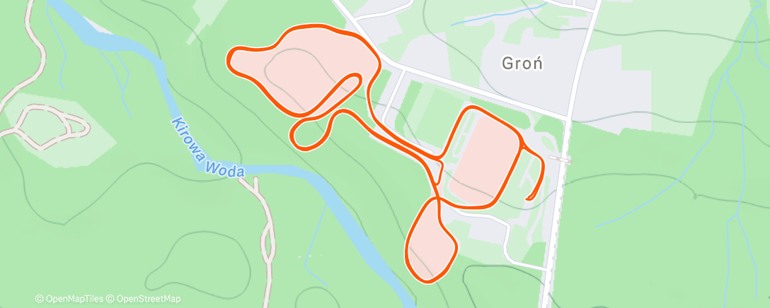 Map of the activity, Lunch Nordic Ski