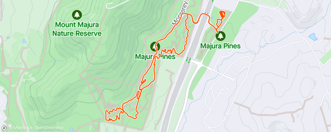 Map of the activity, MajurEaster ride