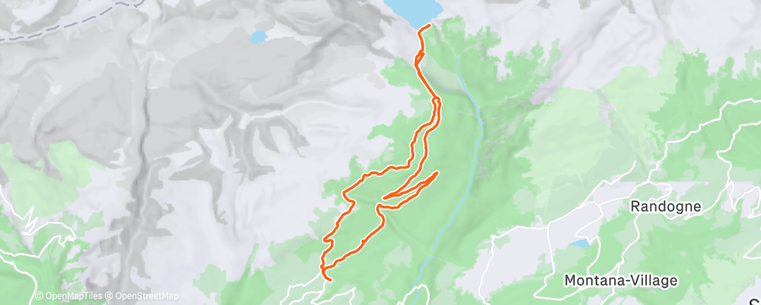 Map of the activity, Sortie VTT le matin