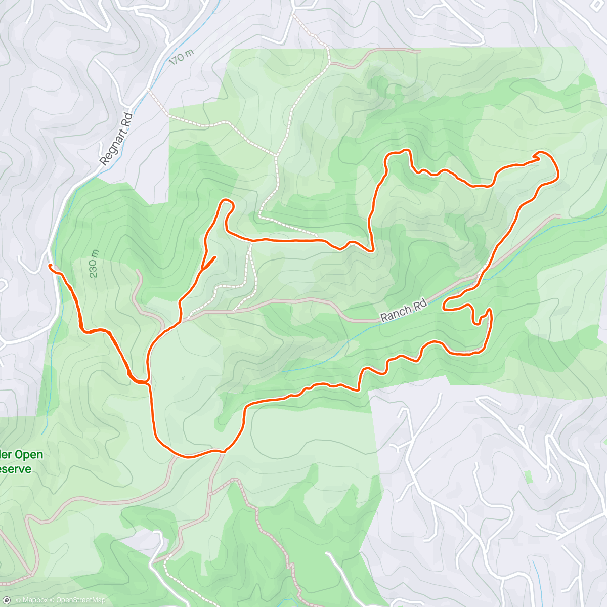 Карта физической активности (Fremont Older Hike)