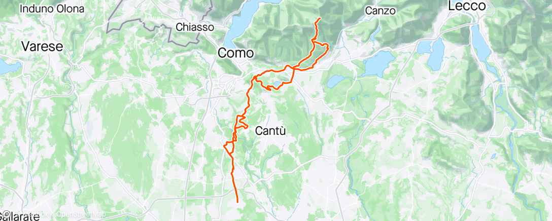 Map of the activity, Zoccolo-Mara- Valbasca