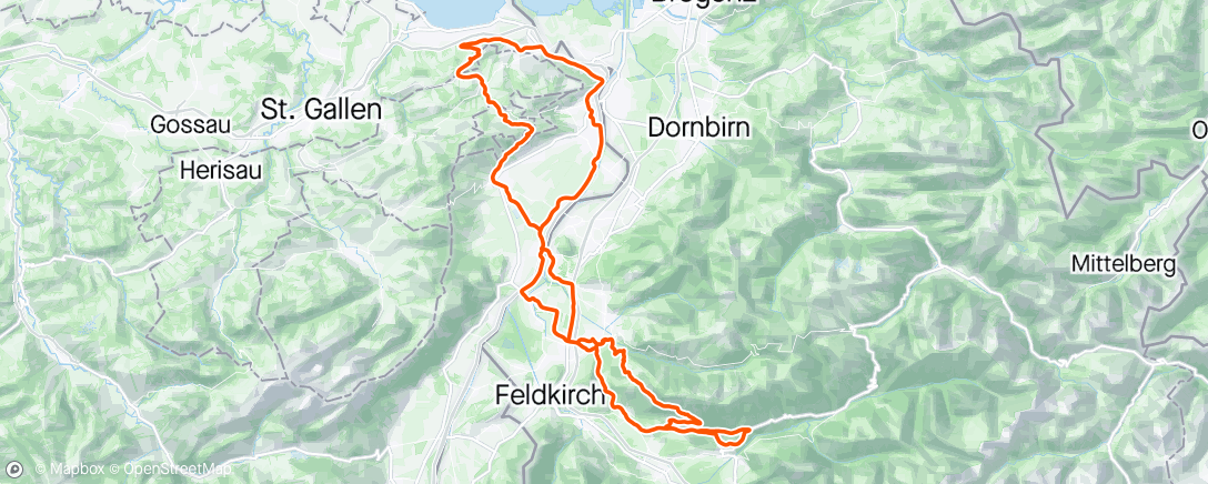 Mapa de la actividad, Gravel-Fahrt am Morgen