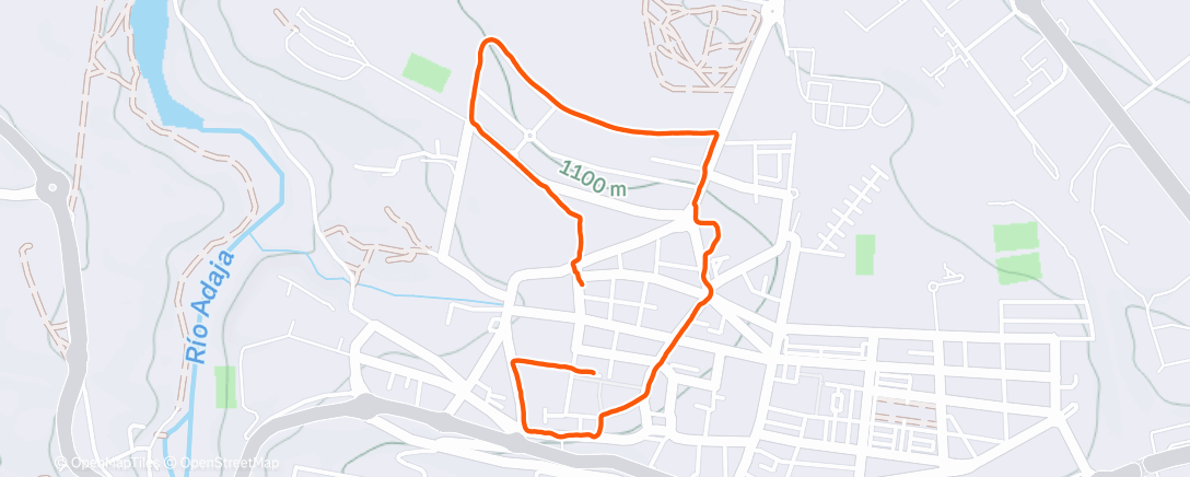 Карта физической активности (Evening Trail Run)