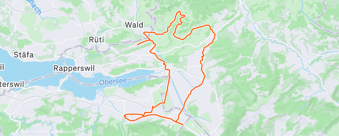 Map of the activity, Fahrt am Morgen
