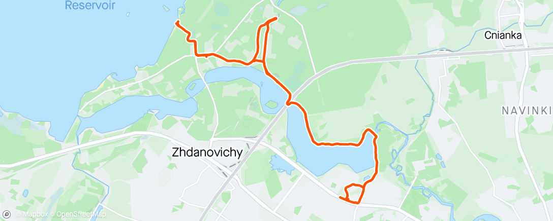 Mappa dell'attività Гравийный велозаезд (утро)