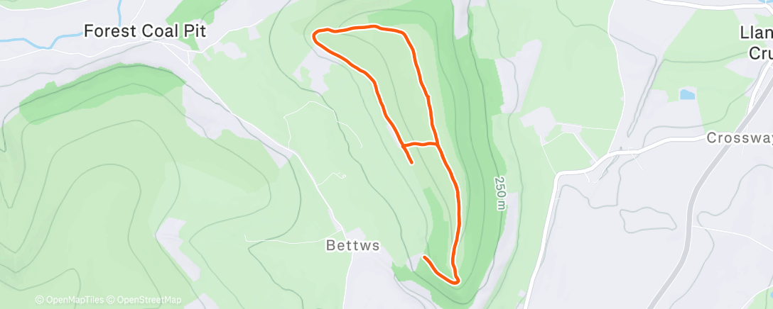 Map of the activity, Lovely New Year’s Day walk