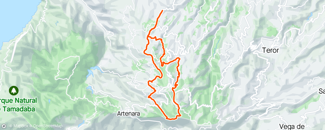 Map of the activity, Entre Cortijos