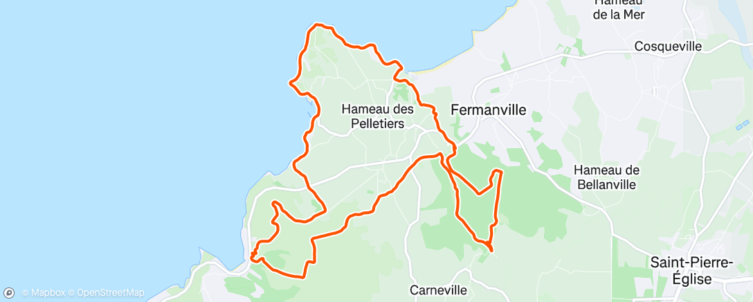 Map of the activity, Trail du Tue Vaques 2023