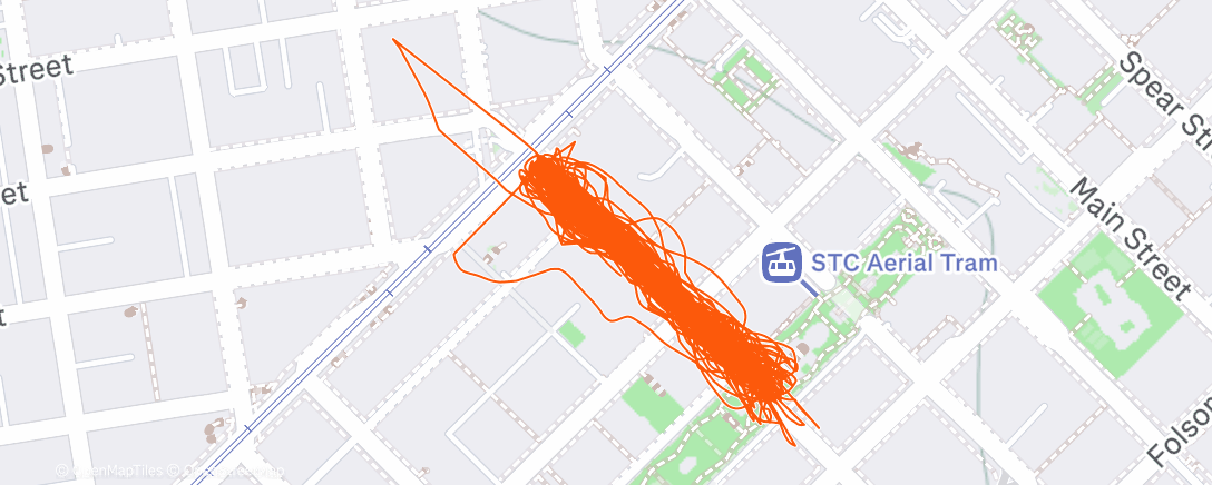 Map of the activity, Afternoon Run: 🌯  A No Thoughts, Just Vibes day on The Segment 🤞