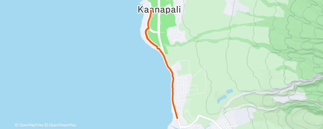 Map of the activity, Morning Run