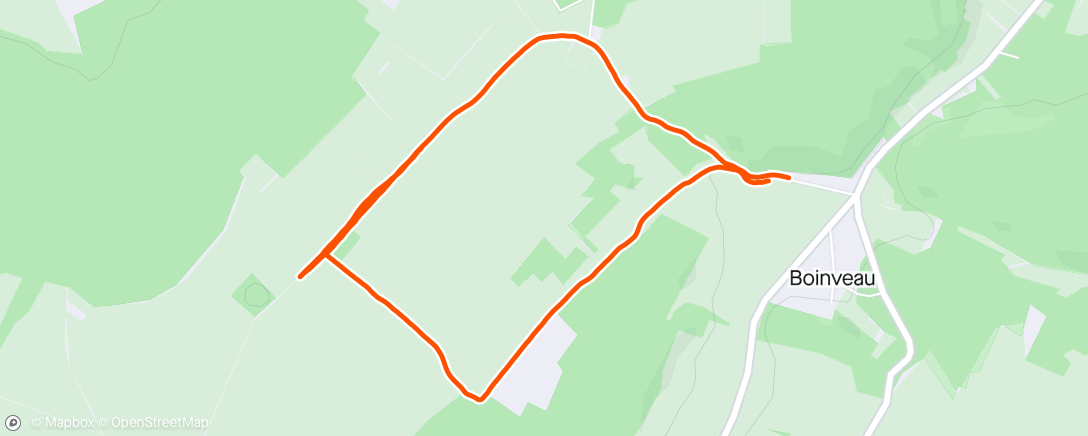 Map of the activity, Trail le matin (S5-4/4 Allure seuil)