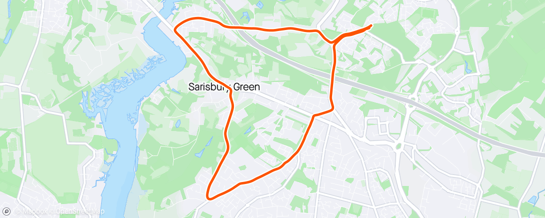 Map of the activity, Saturday 10km