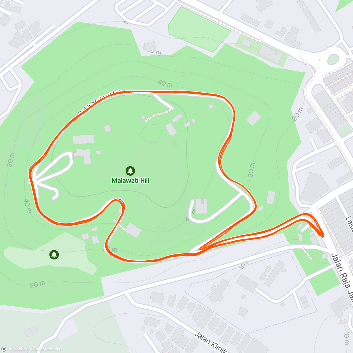 Map of the activity, Morning Run: 6k