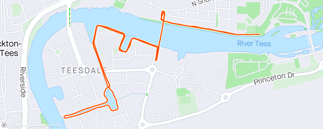 Mapa de la actividad, Morning Run