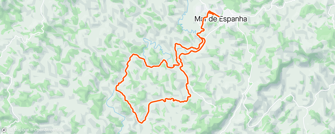 Mapa de la actividad (Manhã Ciclismo)