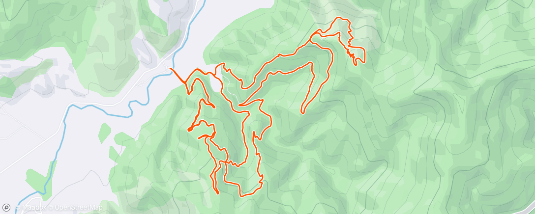 Map of the activity, Morning Mountain Bike Ride