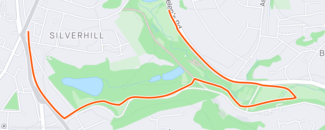 Map of the activity, Short Midweek Park