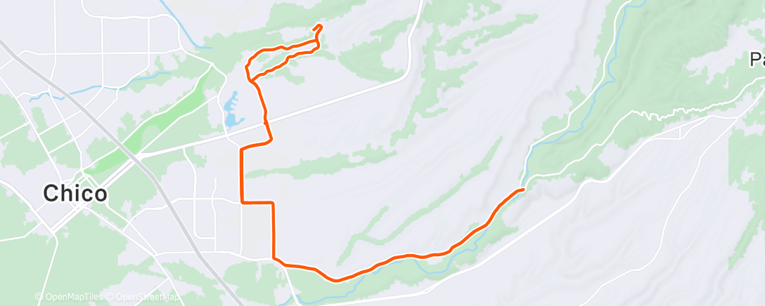 Map of the activity, Morning Ride