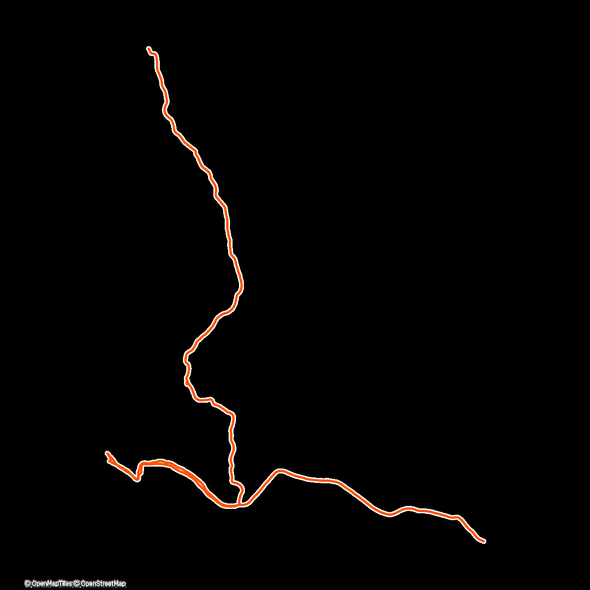 Map of the activity, Morning Hike