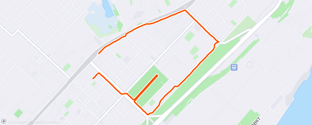 Map of the activity, Morning Run