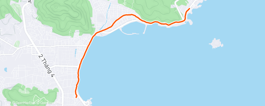 Map of the activity, Ночной забег