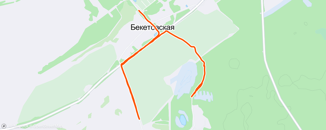 Map of the activity, В районе дальней дачи