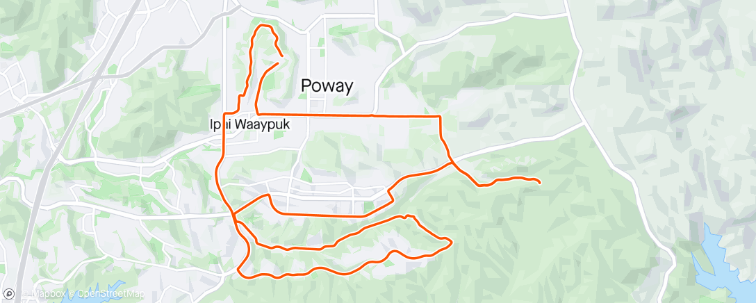 Map of the activity, Road Ride