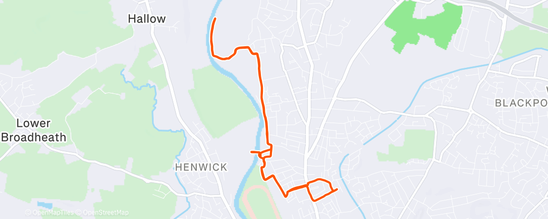 Map of the activity, Dust off cobweb run