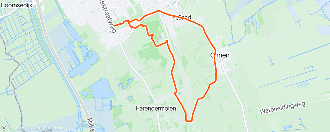 Map of the activity, 5 km Easy Run ☀️☀️☀️